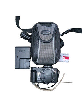 Sony Cyber-shot DSC-H3 Complete Digital Camera 8.1MP 10x Zoom Black Tested Works